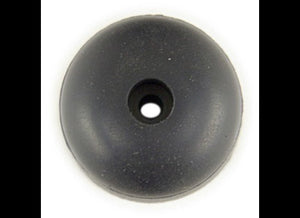 SMALL RUBBER BUMPER 1"X1" WITH 1/8 HOLE, BLACK