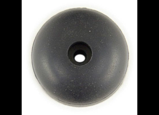 SMALL RUBBER BUMPER 1"X1" WITH 1/8 HOLE, BLACK