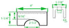 SPRING SEAT, AXLE PERCH, 2-3/8" ROUND AXLE, WELD ON 2.2K - 3.5K CAPACITY (EACH)
