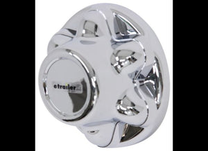 HUB COVER FOR TRAILER WHEELS ABS PLASTIC CHROME 6X5.5 6 ON 5-1/2 , 6 LUG