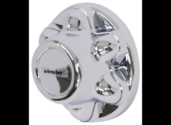HUB COVER FOR TRAILER WHEELS ABS PLASTIC CHROME 6X5.5 6 ON 5-1/2 , 6 LUG