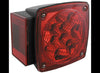 MICRO FLEX LED TRAILER TAIL LIGHT, 7 FUNCTION, SQUARE, 20 DIODE DRIVER SIDE, DS LEFT 5-1/4" x 5