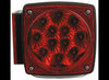 MICRO FLEX LED TRAILER TAIL LIGHT, 7 FUNCTION, SQUARE, 20 DIODE DRIVER SIDE, DS LEFT 5-1/4" x 5