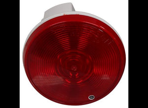 4-1/4" ROUND RED TRAILER TAIL LIGHT, STOP, TURN, INCANDESCENT, 1 BULB