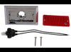 PETERSON CLEARANCE/SIDE MARKER LIGHT, RED, RECTANGLE 3-3/4"X2-1/4"