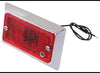 PETERSON CLEARANCE/SIDE MARKER LIGHT, RED, RECTANGLE 3-3/4"X2-1/4"