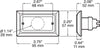 PETERSON CLEARANCE/SIDE MARKER LIGHT, RED, RECTANGLE 3-3/4"X2-1/4"