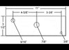 MULTI-AXLE EQUALIZER FOR 2" WIDE SLIPPER SPRINGS - 11"L X 7/8" CENTER HOLE