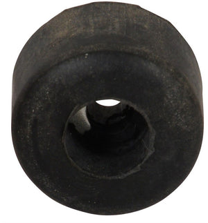 SMALL RUBBER BUMPER 7/8"X1/2" WITH 1/4" HOLE, BLACK