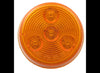 2" ROUND ALMBER LED CLEARANCE, SIDE MARKER LIGHT - 3 DIODE