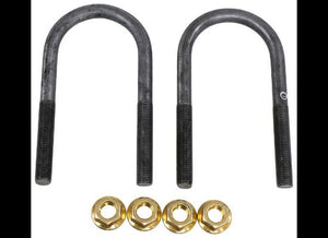 2-3/8"x5-1/2"x1/2" ROUND TRAILER U-BOLTS W/ NUTS - RETAIL PACKAGED