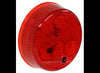 2" LED ROUND CLEARANCE / SIDE MARKER TRAILER LIGHT - RED LENS 3 DIODE