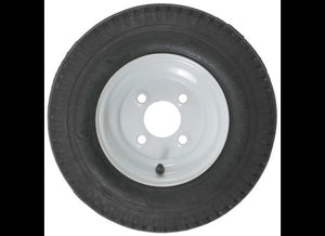 4.80/4.00-8 8" WHITE WHEEL ASSEMBLY 4X4, LRC