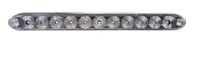 TECNIQ LOW PROFILE STOP, TURN, TAIL, WITH REVERSE LIGHT 15.5" LED BLACK BEZEL, CLEAR LENS RED LED