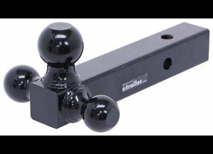 TOWSMART MULTI BALL MOUNT FOR 2" HITCH, 1-7/8" , 2" , 2 - 5/16" TRAILER BALLS