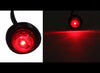 MINI CLEARANCE SIDE MARKER LIGHT WITH GROMMET - 1 DIODE, RED LENS, LED, 2 WIRE, 3/4" ROUND