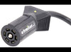 7-WAY CONNECTOR WITH MOLDED CABLE AND WIRING, TRAILER END, 6' LONG WITH LED TEST LIGHTS
