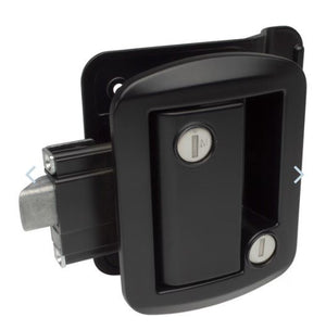 GLOBAL LINK CLASSIC PRO TRAVEL TRAILER ENTERANCE LOCK DOOR HANDLE PULL - BLACK - WITH KEYS
