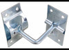 90 DEGREE T-STYLE HOOK AND KEEPER, ANGLE DOOR HOLDER, ZINC, 2"