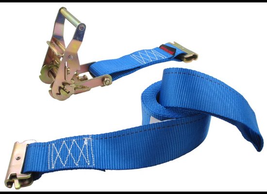 ERIKSON -TRACK STRAP WITH RATCHET - 2" W X 12' , 1165lbs WLL , 3500lbs MAX