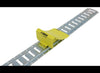 ERICKSON E-CHOCK WHEEL CHOCK FOR E-TRACK SYSTEM, YELLOW, STEEL , 8-1/2"L X 6-3/8" W X 4-1/2" T