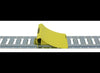 ERICKSON E-CHOCK WHEEL CHOCK FOR E-TRACK SYSTEM, YELLOW, STEEL , 8-1/2"L X 6-3/8" W X 4-1/2" T