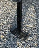 SURE-TRAC DUMP TRAILER STAB JACK ASSEMBLY ADD ON, 2 JACKS, 2 PINS, 2 CLIPS, STEEL, BLACK, STABILIZER