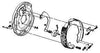 DEXTER ELECTRIC DRUM BRAKE ASSEMBLY RH, 10" X 2-1/4" RIGHT, CURB SIDE, PS, RH, 3.5K - 4 BOLT , BULK