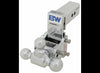 B&W TOW & STOW 3-BALL MOUNT, 2.5" HITCH, 5" DROP, 4.5" RISE, 18k - CHROME