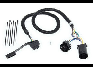 CUT T-CONNECTOR VEHICLE WIRING HARNESS FOR FACTORY TOW PACKAGE - 5-POLE FLAT TRAILER CONNECTOR
