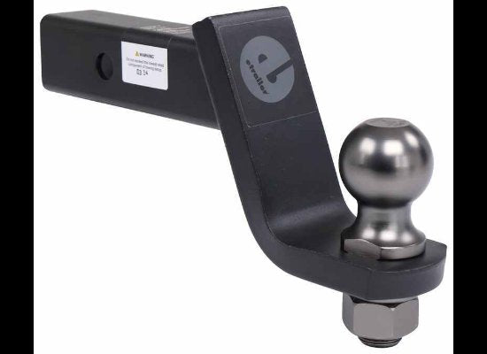 ETRAILER BALL MOUNT WITH 2" BALL - 2" HITCH, 4" DROP, 7,500lbs