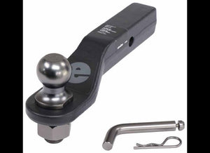 ETRAILER BALL MOUNT WITH 2" BALL - 2" HITCH, 2" DROP, 10,000lbs