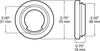 PCV GROMMET FOR 2" ROUND CLEARANCE AND SIDE MARKER LIGHTS - FLUSH MOUNT, BLACK