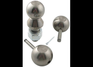 CONVERT-A-BALL INTERCHANGABLE BALL SET - 3 BALLS, 1" SHANK, NICKEL, 1-7/8" , 2" , AND 2-5/16" BALL