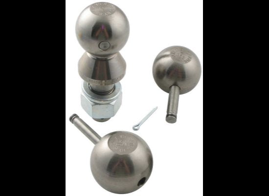CONVERT-A-BALL INTERCHANGABLE BALL SET - 3 BALLS, 1" SHANK, NICKEL, 1-7/8" , 2" , AND 2-5/16" BALL