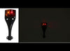 DIAMOND LED TRAILER FENDER CLEARANCE LIGHT - 2 DIODES - AMBER/RED LENS, RIGHT SIDE, PASSENGER SIDE,