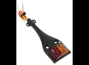 DIAMOND LED TRAILER FENDER CLEARANCE LIGHT - 2 DIODES - AMBER/RED LENS, RIGHT SIDE, PASSENGER SIDE,