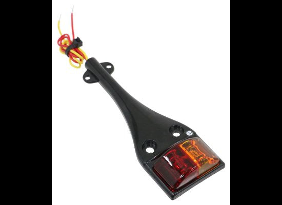 DIAMOND LED TRAILER FENDER CLEARANCE LIGHT - 2 DIODES - AMBER/RED LENS, RIGHT SIDE, PASSENGER SIDE,