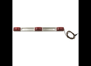 IDENTIFICATION ID CLEARANCE LIGHT BAR FOR TRAILERS OVER 80" WIDE, SUBMERSIBLE, RED, 9 LEDS
