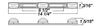 3 LIGHT IDENTIFICATION ID CLEARANCE BAR, TRAILERS OVER 80" WIDE, SUBMERSIBLE, CLEAR, INCANDESCENT