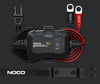 SURE-TRAC BATTERY CHARGER KIT, 110V 2A, NOCO BATTERY CHARGER AC TO DC, WITH AC PORT PLUG, 16" LONG