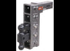 GEN-Y ADJUSTABLE 2-BALL MOUNT W/ STACKED RECEIVERS, 2-1/2" HITCH, 12" DROP OR RISE, 21K