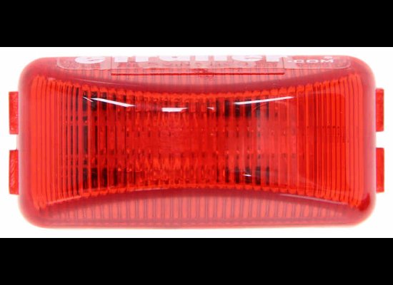 2-1/2" X 1-3/16" LED CLEARANCE AND SIDE MARKER LIGHT - SUBMERSIBLE - 3 DIODE, RED LENS