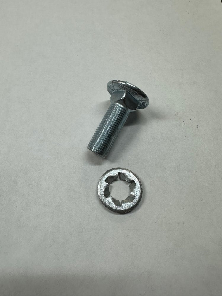 SURE-TRAC SPARE TIRE CARRIAGE BOLT 1/2"-20 X 1-1/2" AND PUSH NUT 1.2"-20, ZINC