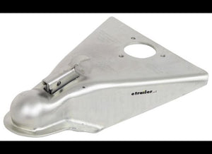 A-FRAME TRAILER COUPLER, THRUM LATCH, ZINC, 2-5/16" BALL, WELD ON 14K