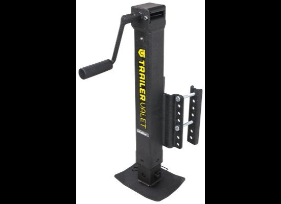 TRAILER VALET JXS DRILL POWERED DROP LEG JACK W/ FOOTPLATE, SIDEWIND/SIDEMOUNT 7K