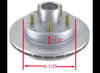 KODIAK 10" HUB AND ROTOR ASSEMBLY - 5X4.5, 5 ON 4.5", DACROMET 3,500lbs