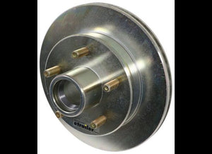 DEXTER 10" HUB AND ROTOR ASSEMBLY, 5X4.5, 5 ON 4.5, ZINC COATED 3,500lbs
