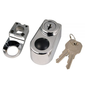 TRIMAX SPARE TIRE LOCK, CHROME WITH 2 KEYS FOR SIDE MOUNTED TIRES