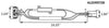 OPTRONICS LED 3-WIRE PLUG WITH RESISTOR, MALE & FEMALE PINS, PL-3, 10" LEAD